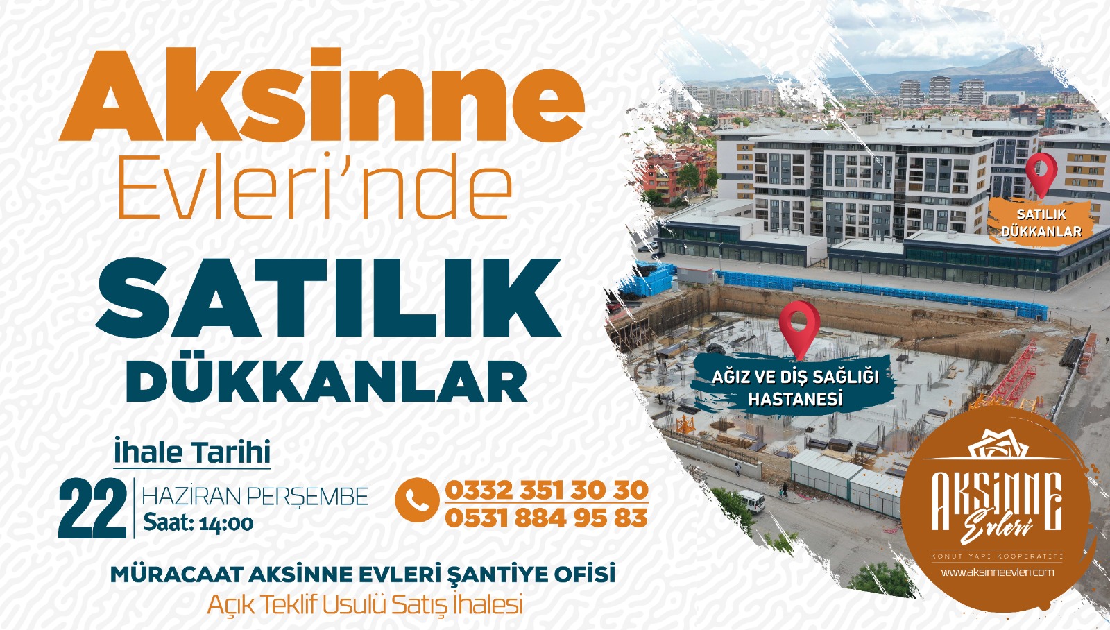 AKSİNNE EVLERİ TİCARİ DÜKKAN SATIŞ İLANI VE İHALE ŞARTNAMESİ